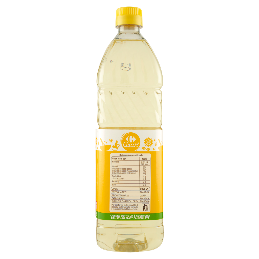 Carrefour Classic Olio di Semi di Girasole 1 L