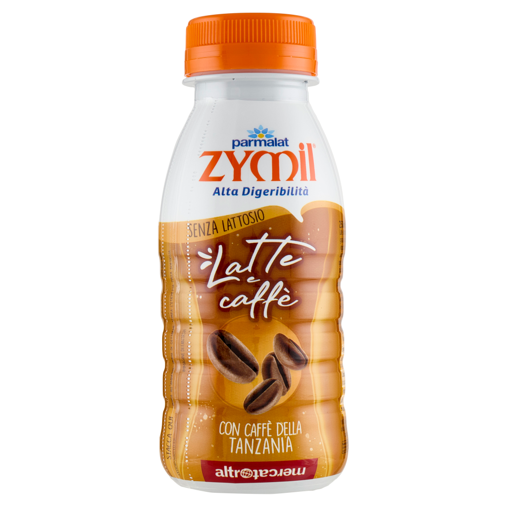 Zymil Alta Digeribilit&agrave; Senza Lattosio Latte e caff&egrave; con Caff&egrave; della Tanzania altromercato 250 ml