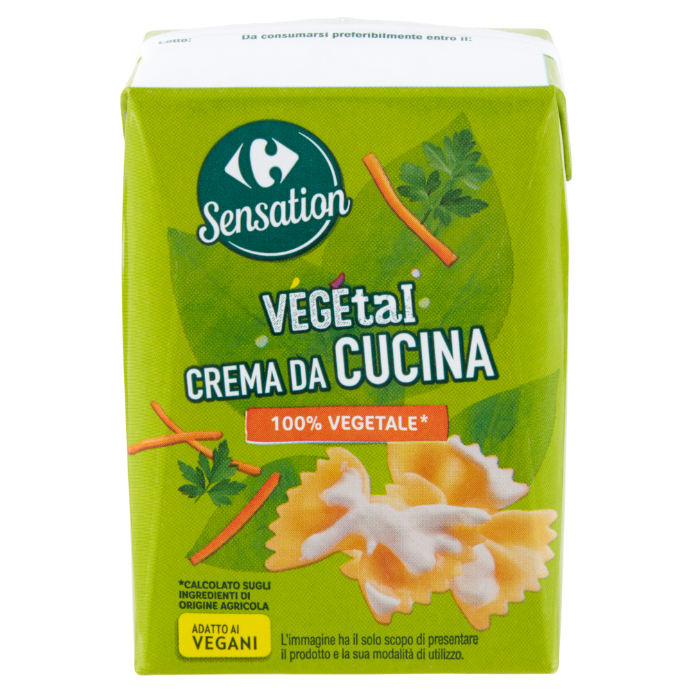 Carrefour Sensation Vegetal Crema da Cucina 200 ml