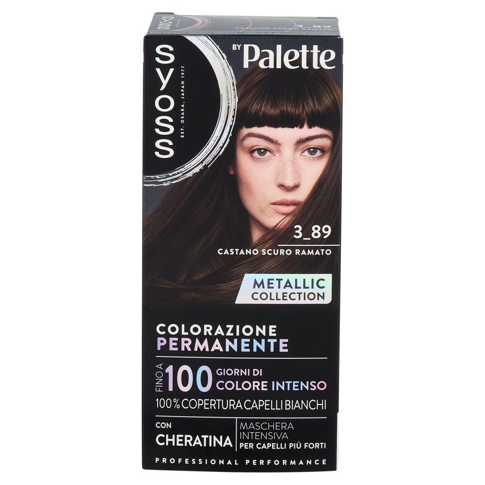 Syoss By Palette Colorazione Permanente 3_89 Castano Scuro Ramato