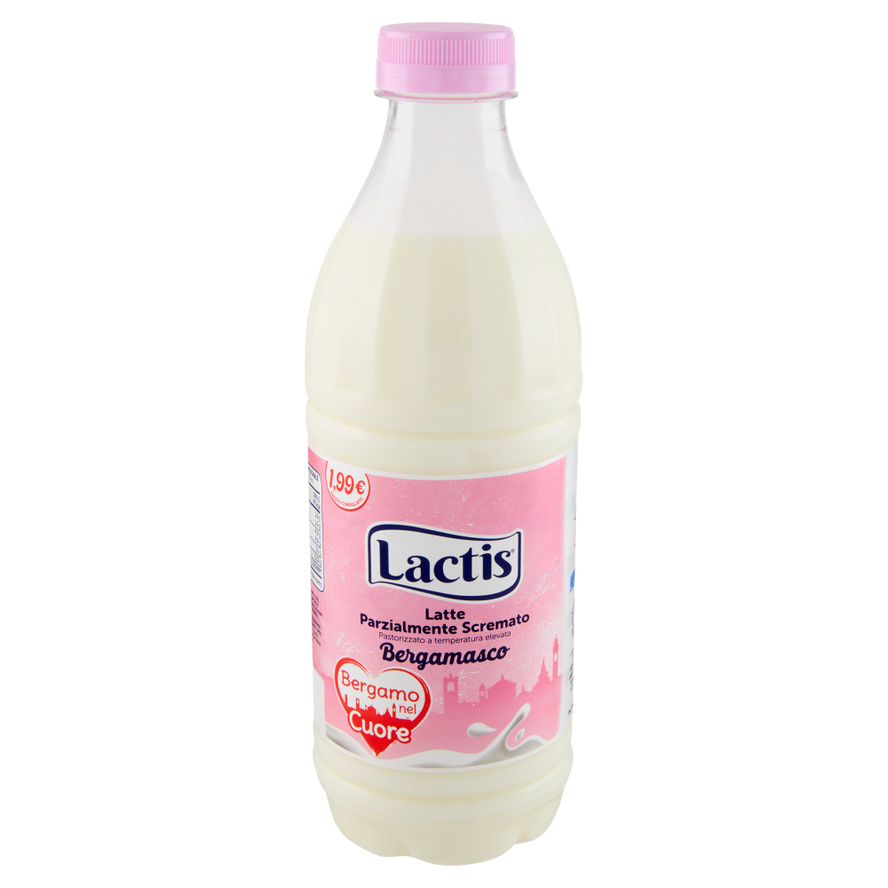 Lactis Latte Parzialmente Scremato Pastorizzato a temperatura elevata Bergamasco 1000 ml