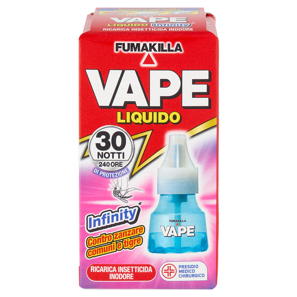 Vape Liquido Infinity Ricarica Insetticida Inodore 15 ml