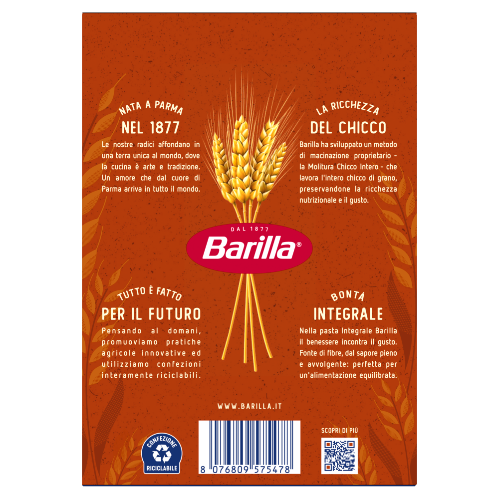 Barilla Pasta Integrale Casarecce 500g