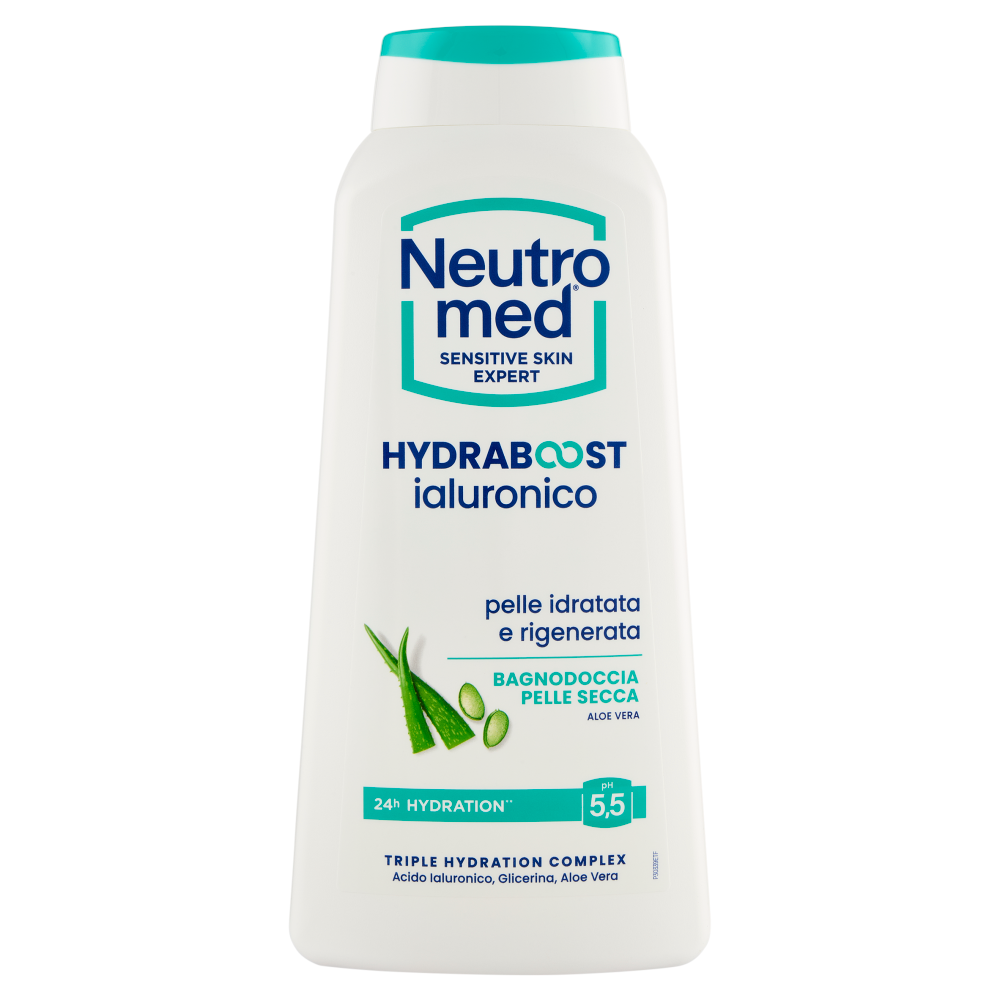 Neutromed Hydraboost ialuronico Bagnodoccia Pelle Secca Aloe Vera pH 5,5 600 ml