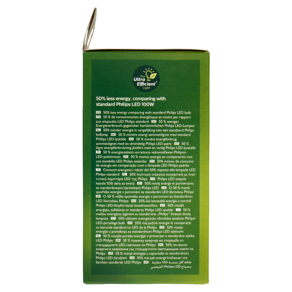 Philips LED Goccia Vetro Smerigliato 100W E27 2700K Non-Dim Classe A