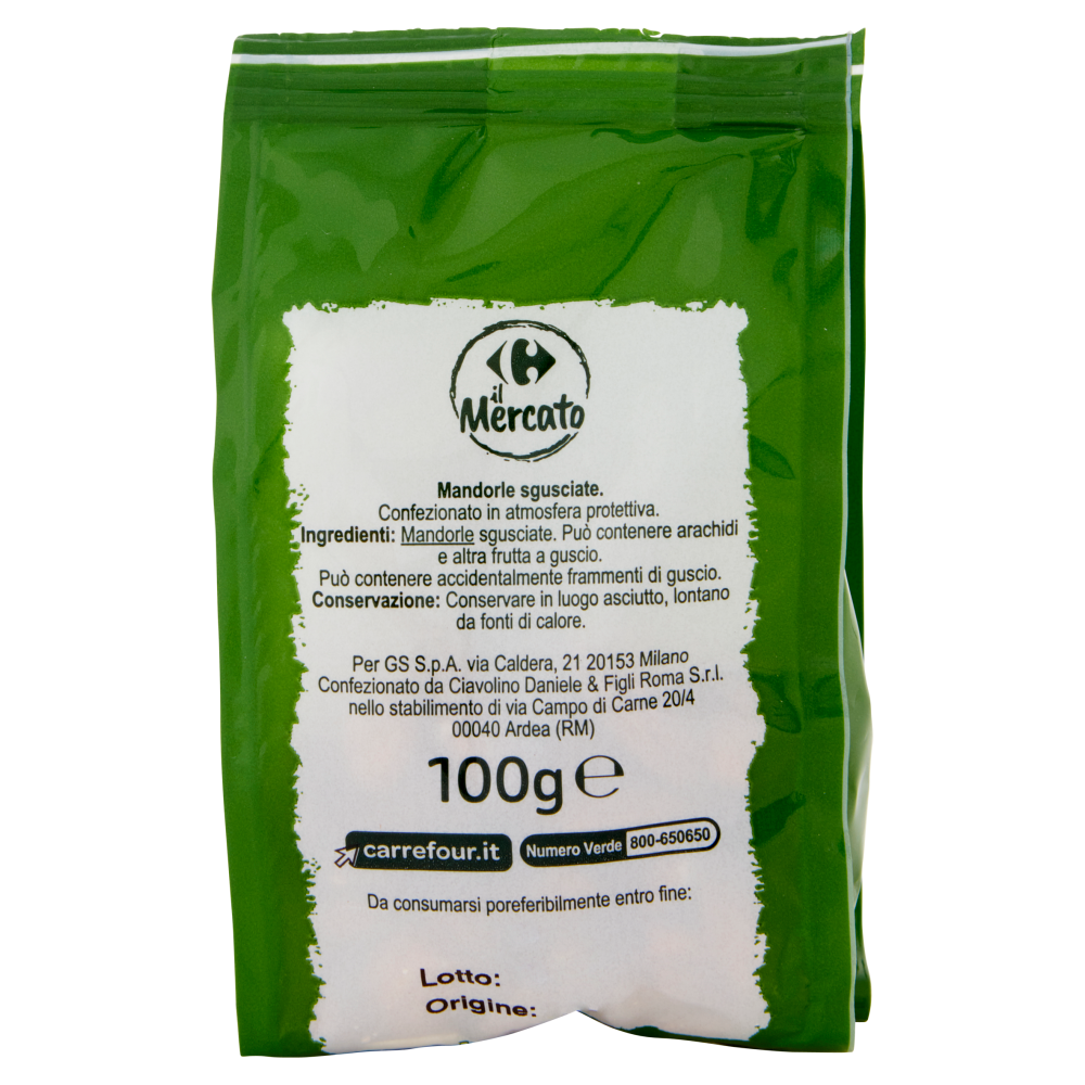 Carrefour il Mercato Mandorle sgusciate 100 g