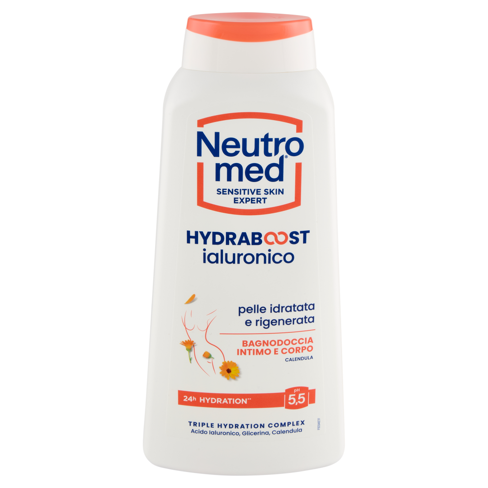 Neutromed Hydraboost ialuronico Bagnodoccia Intimo e Corpo Calendula pH 5,5 600 ml