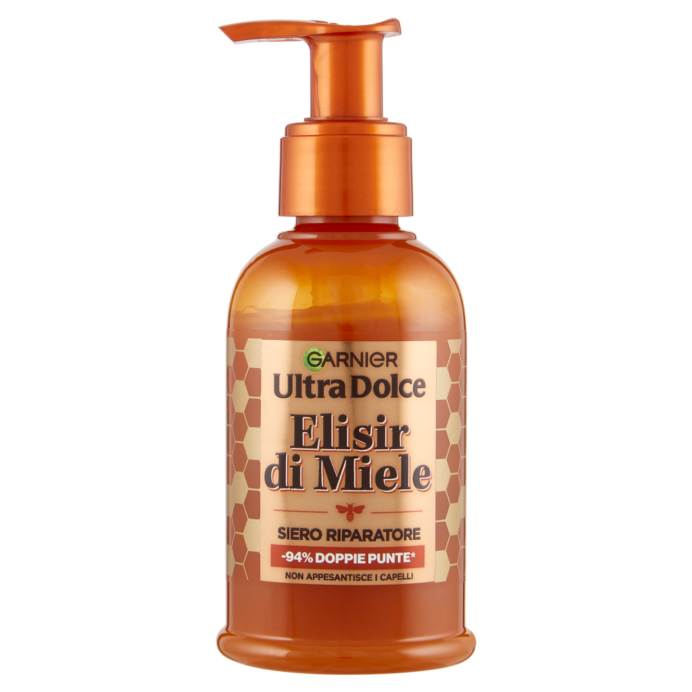 Garnier Ultra Dolce Elisir di Miele, Siero Riparatore, Capelli Danneggiati, 115 ml