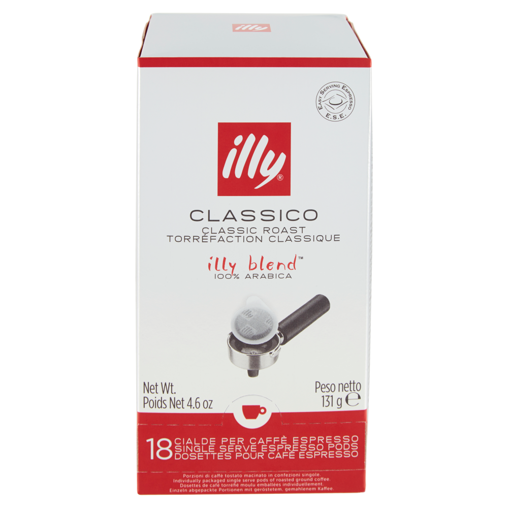 illy Classico 18 Cialde per Caffè Espresso 131 g