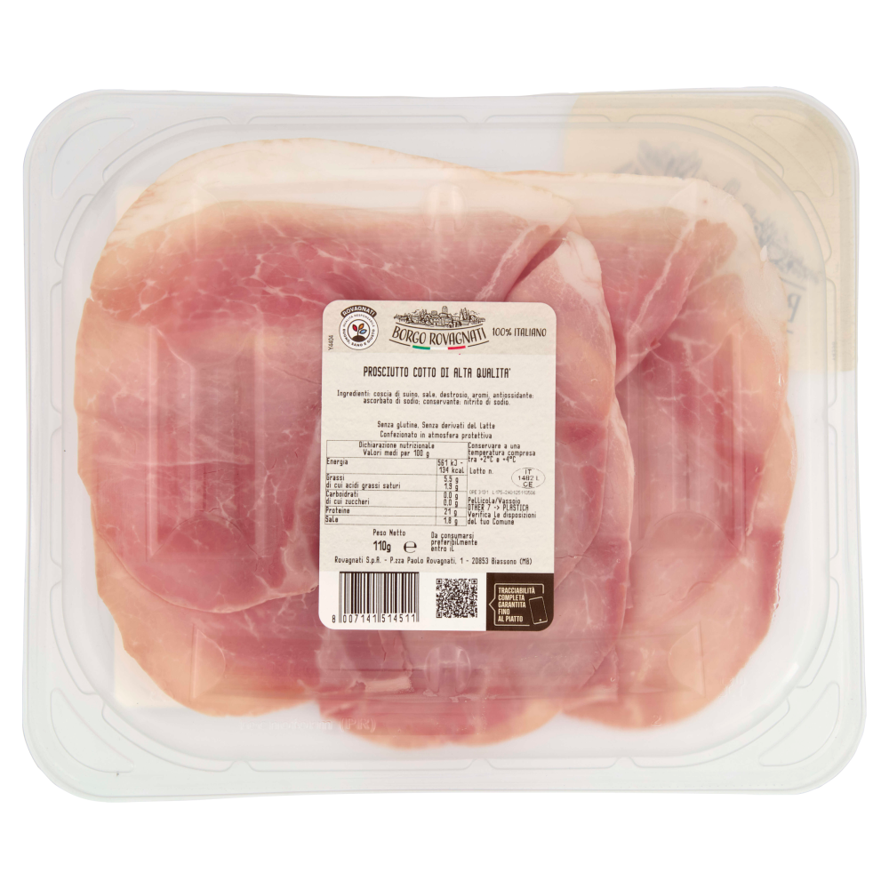 Borgo Rovagnati Prosciutto Cotto Nostrano 110 g