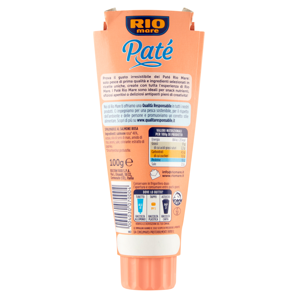 Rio mare Patè Salmone Rosa 100 g
