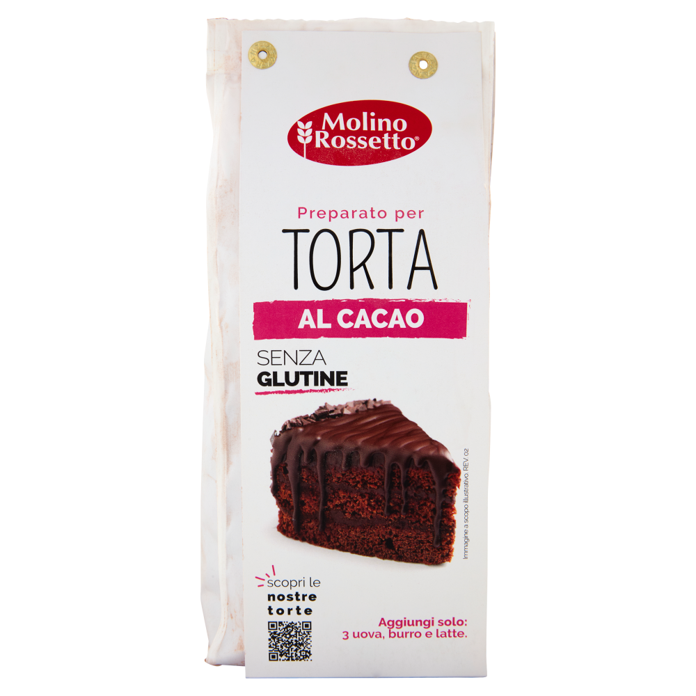 Molino Rossetto Preparato per Torta al Cacao Senza Glutine 400 g