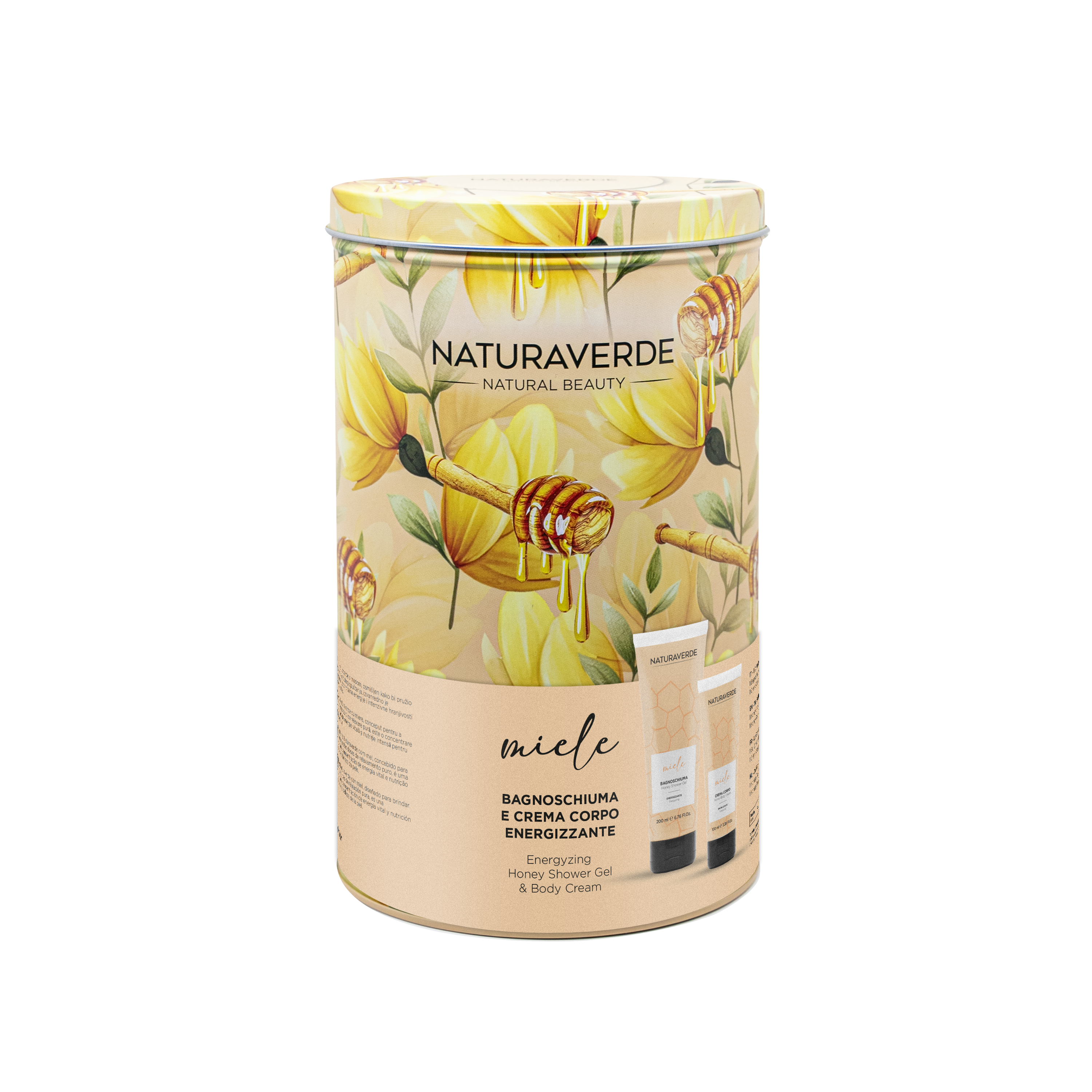 NV GIFT SET SENSORIALE MIELE (BAGNOSCHIUMA 200ML+CREMA CORPO 100 ML+SCATOLA CILINDRO LATTA)