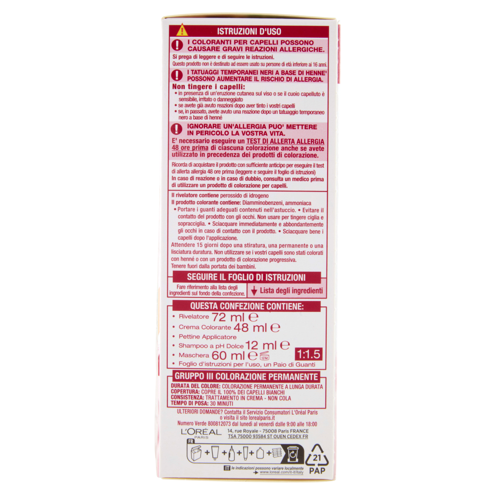 L'Oréal Paris Excellence Creme Colorazione Triplo Trattamento Biondo Chiaro Cenere 8.1