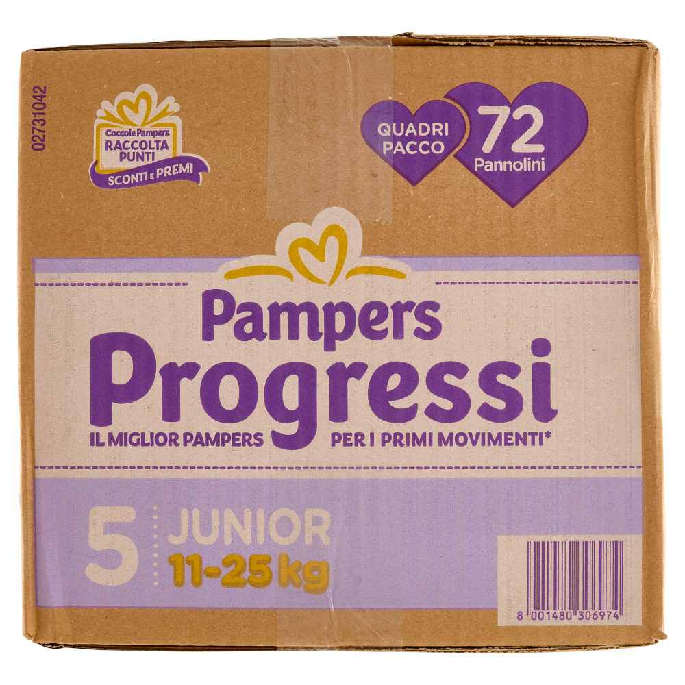Pampers Progressi Junior 72 pz