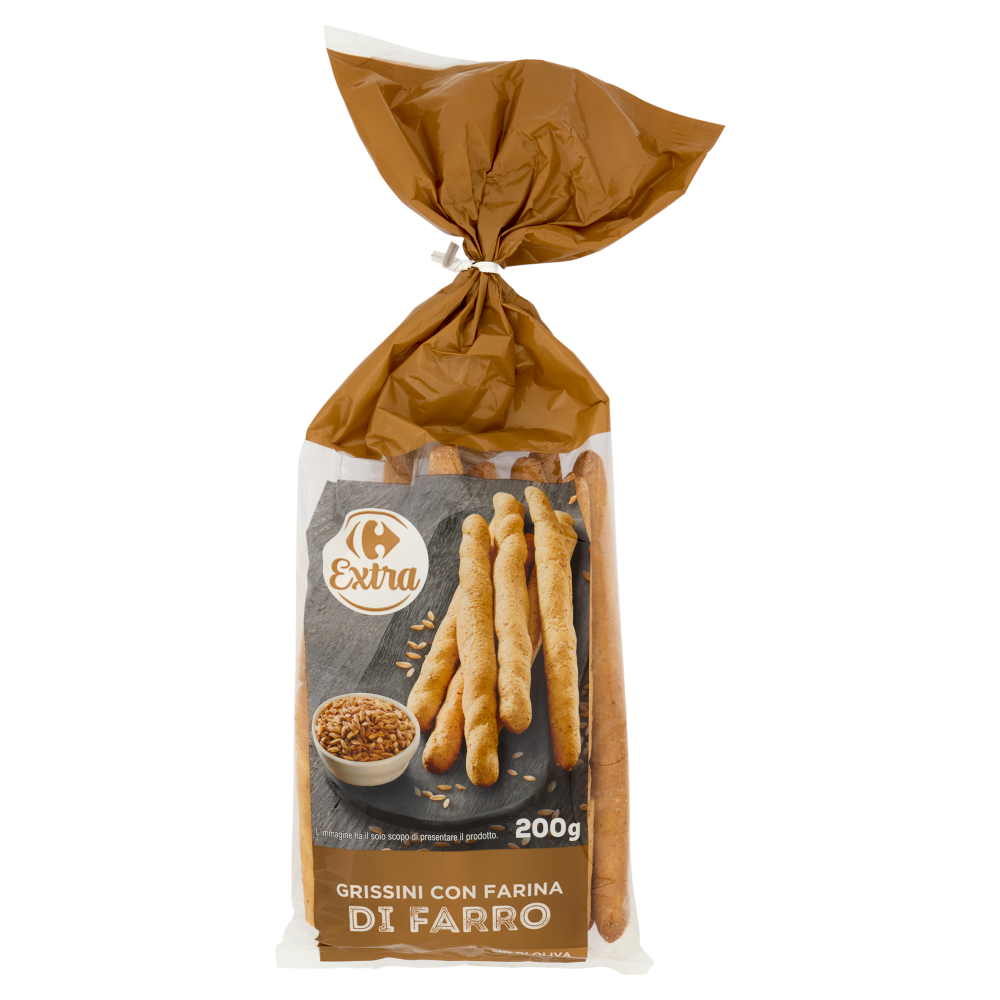 Carrefour Extra Grissini con Farina di Farro con Olio di Oliva 200 g