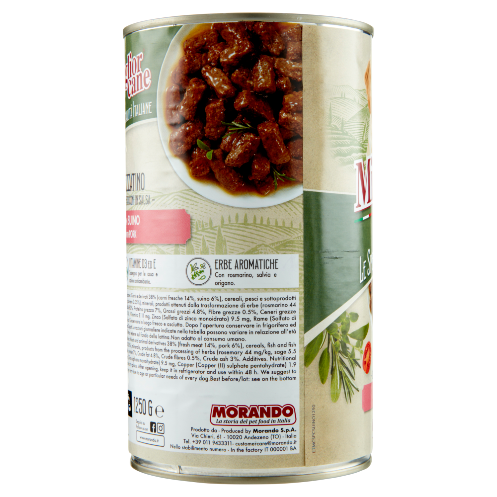 Migliorcane Le Specialità Italiane Spezzatino con Suino 1250 G