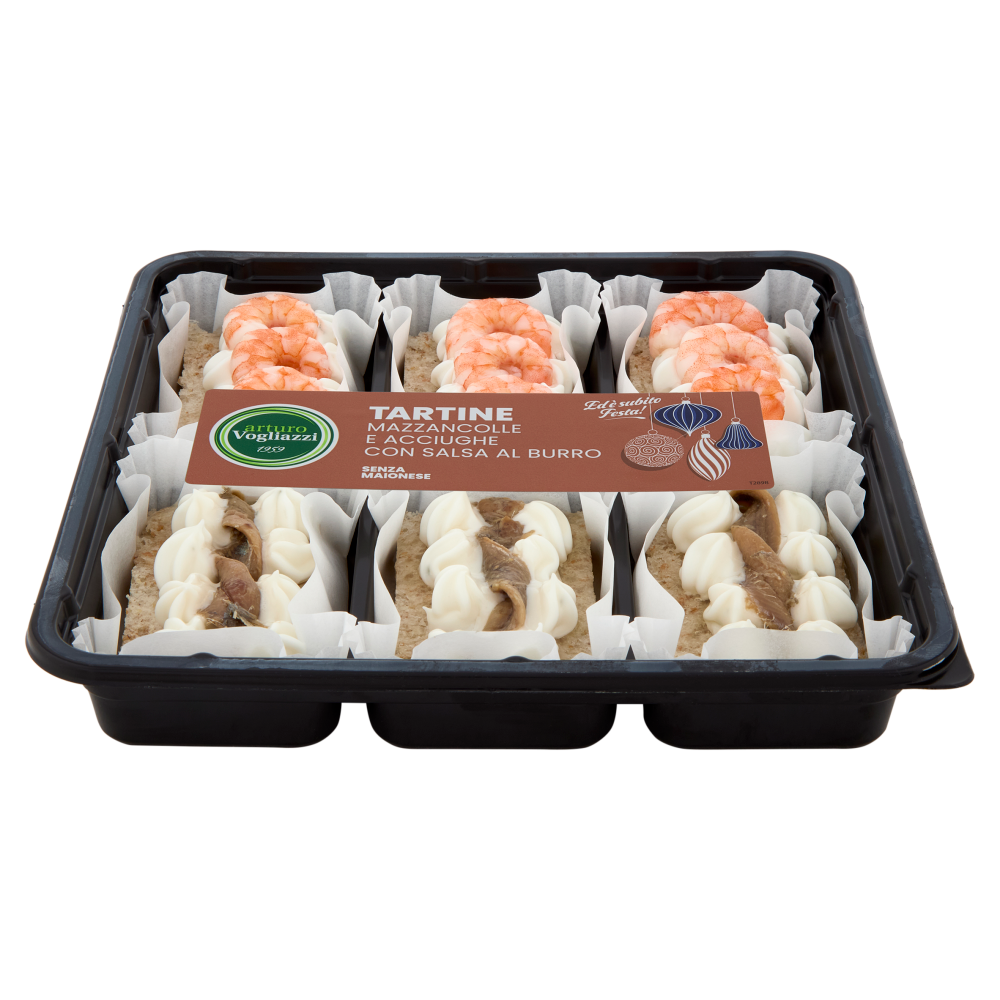 arturo Vogliazzi Tartine Mazzancolle e Acciughe con Salsa al Burro 230 g