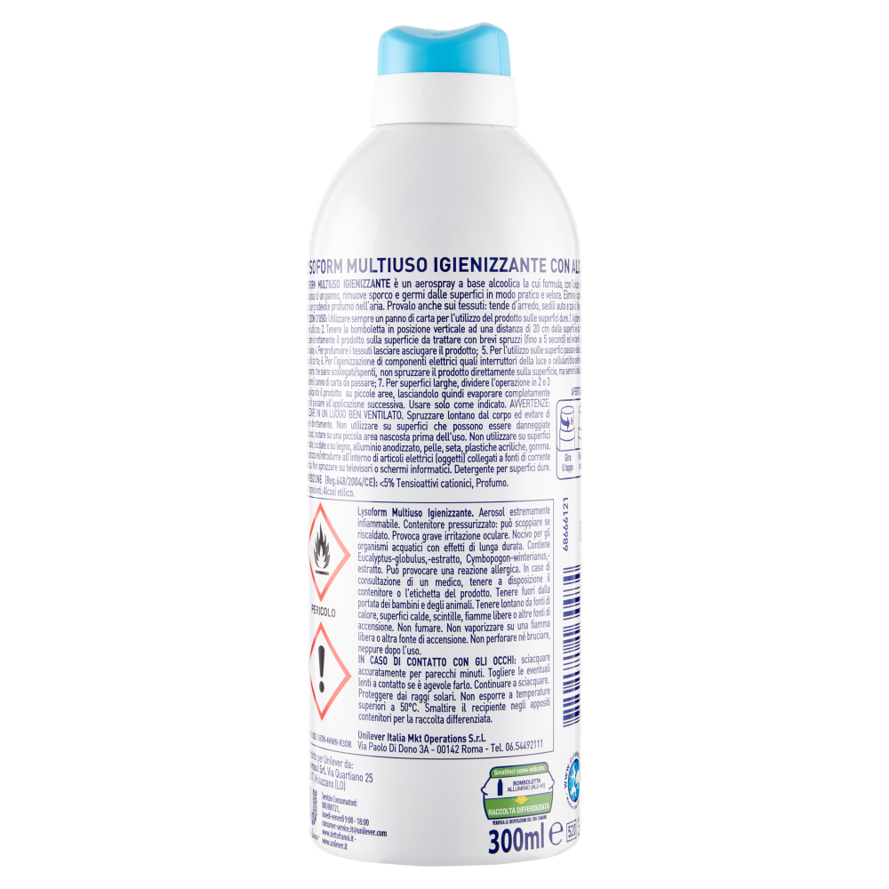 Lysoform Multiuso Igienizzante con Alcool 300 ml