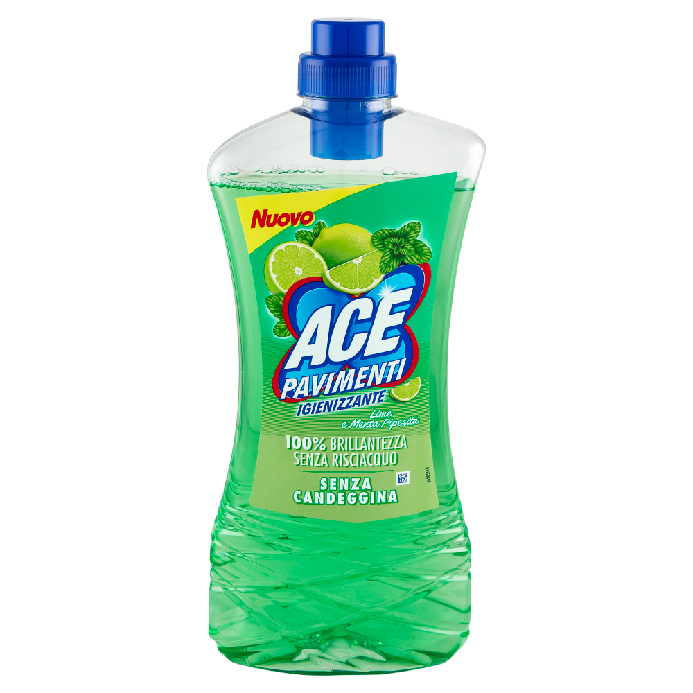 Ace Pavimenti Igienizzante Lime e Menta Piperita Senza Candeggina 1 L