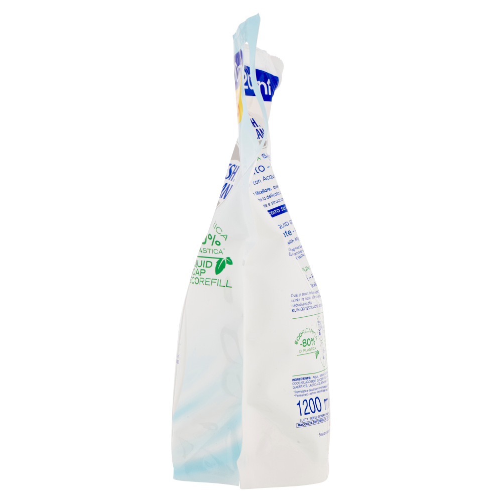 Fresh & Clean Sapone Liquido Delicato Ipoallergenico* con Acqua Micellare Ecoricarica 1200 ml