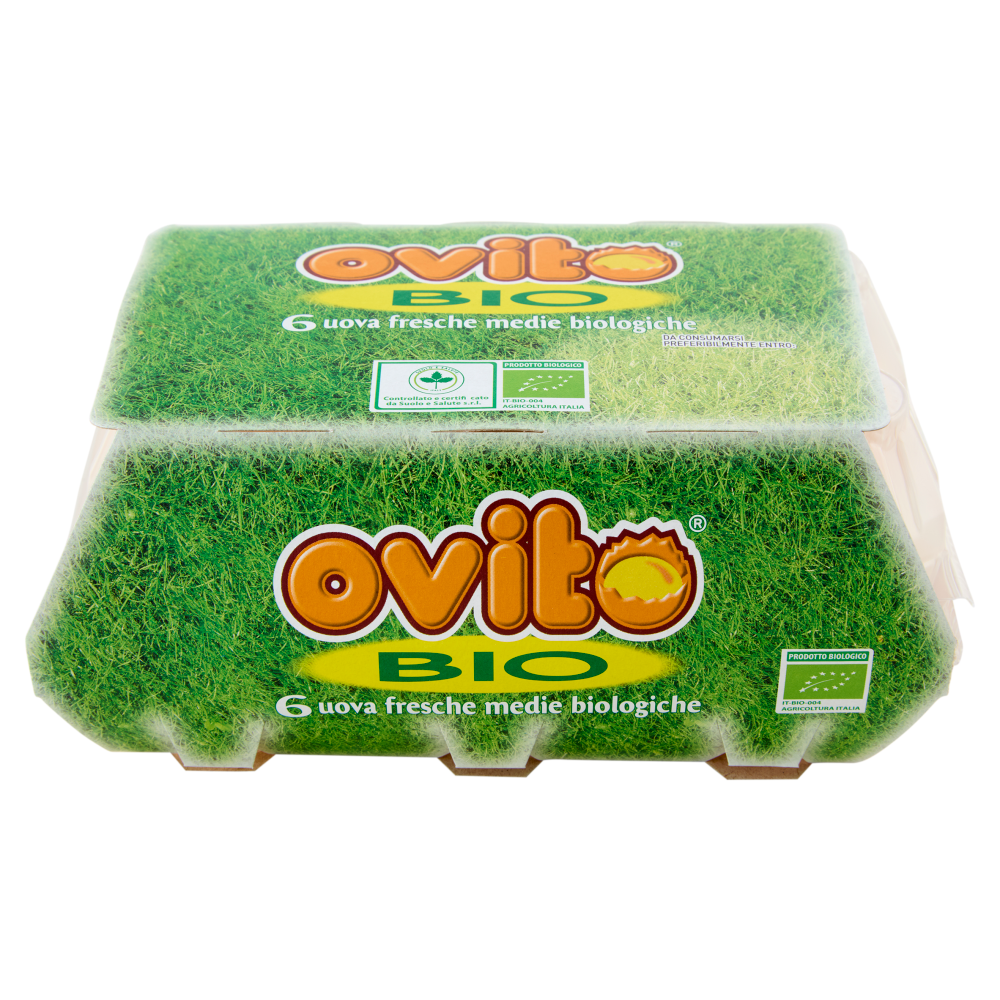 Ovito Bio 6 uova fresche medie biologiche
