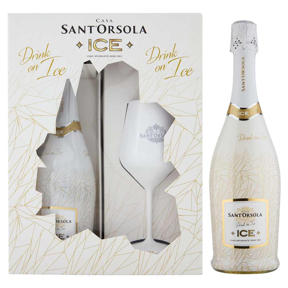 Casa Sant'Orsola Ice Vino Spumante Demi Sec 750 ml + Calice