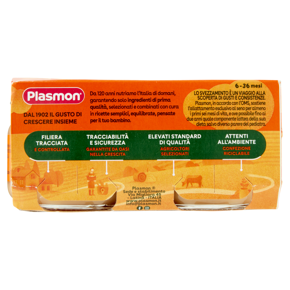 Plasmon Omogeneizzato Banana Mela 2 x 80 g
