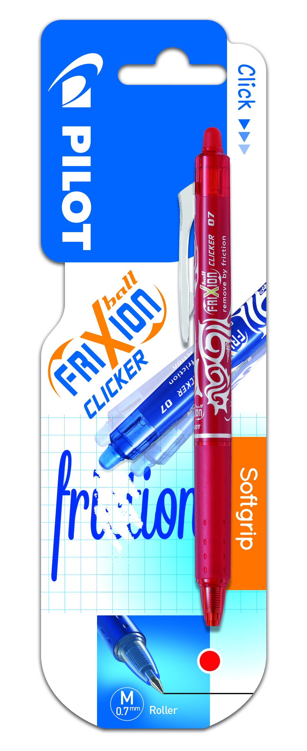 Pilot Penna A Sfera Frixion Cliker Cancellabile Rosso