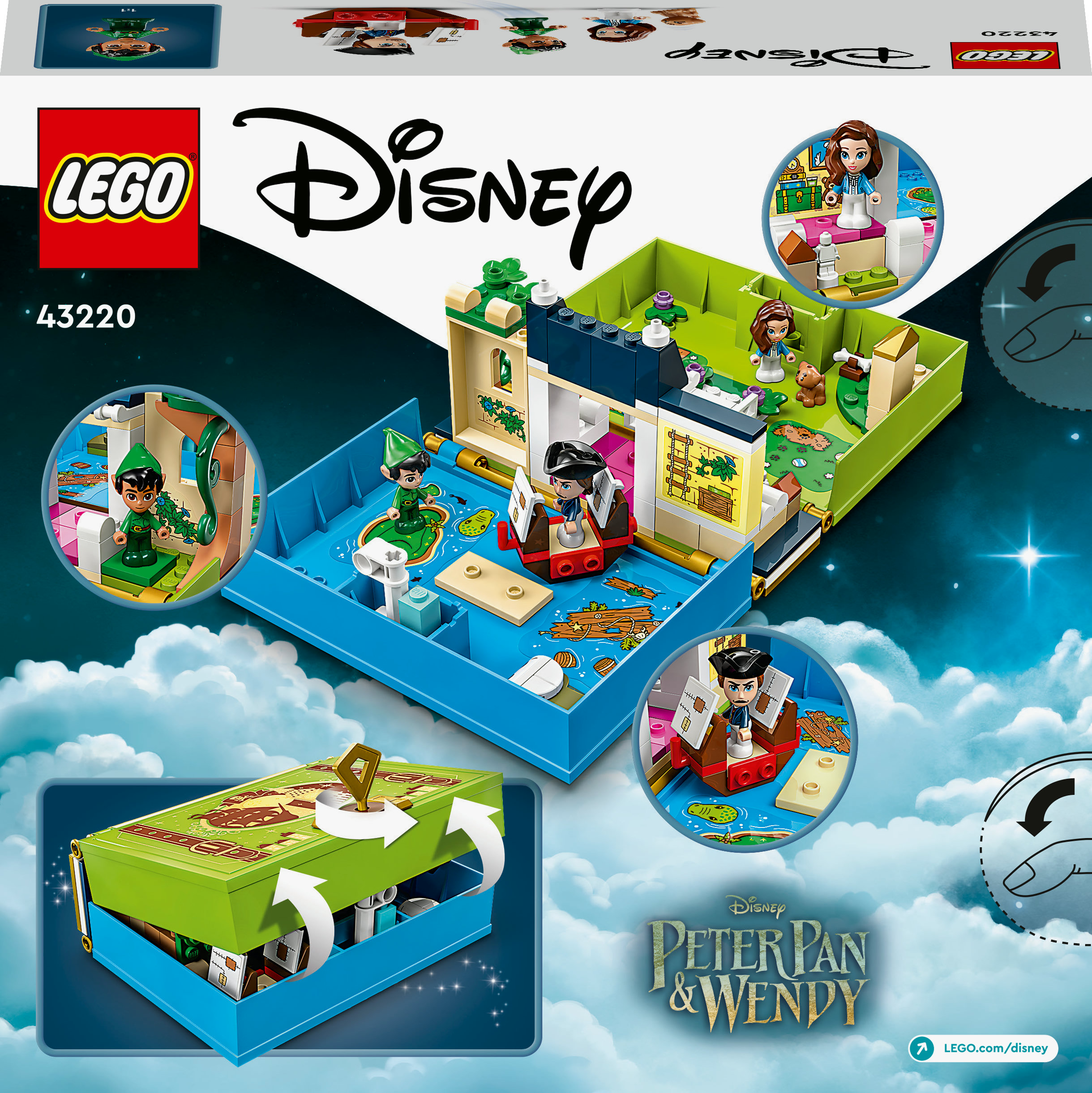 LEGO Disney L&rsquo;avventura nel libro delle fiabe di Peter Pan e Wendy