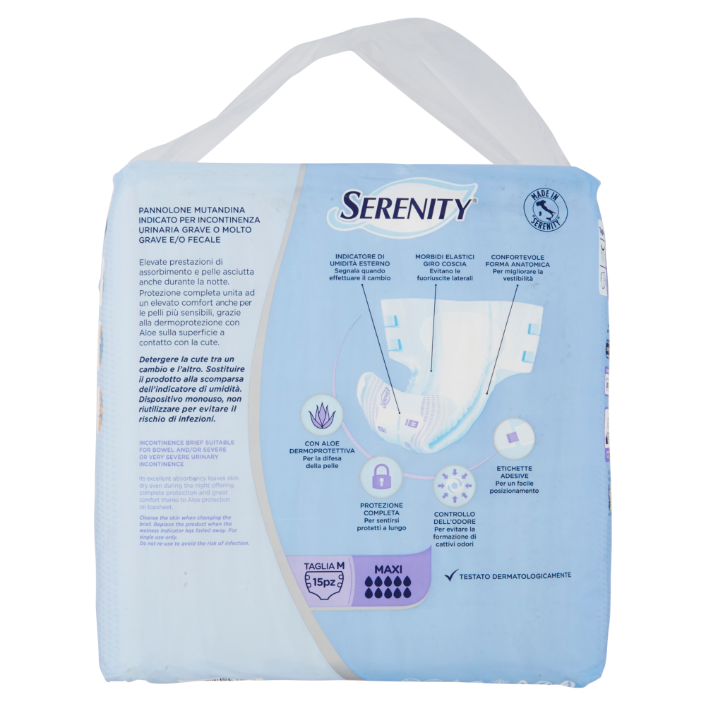 Serenity Pannolone mutandina Maxi Taglia M 15 pz