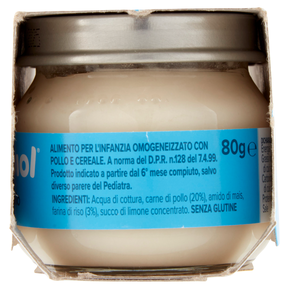 nipiol pollo omogeneizzato con carne e cereale 2 x 80 g