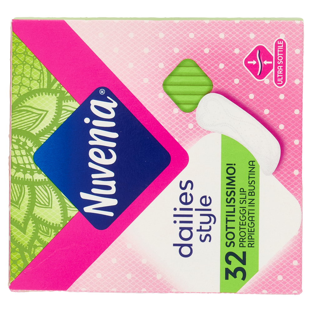 Nuvenia dailies style Sottilissimo! Proteggi Slip Ripiegati in Bustina 32 pz 