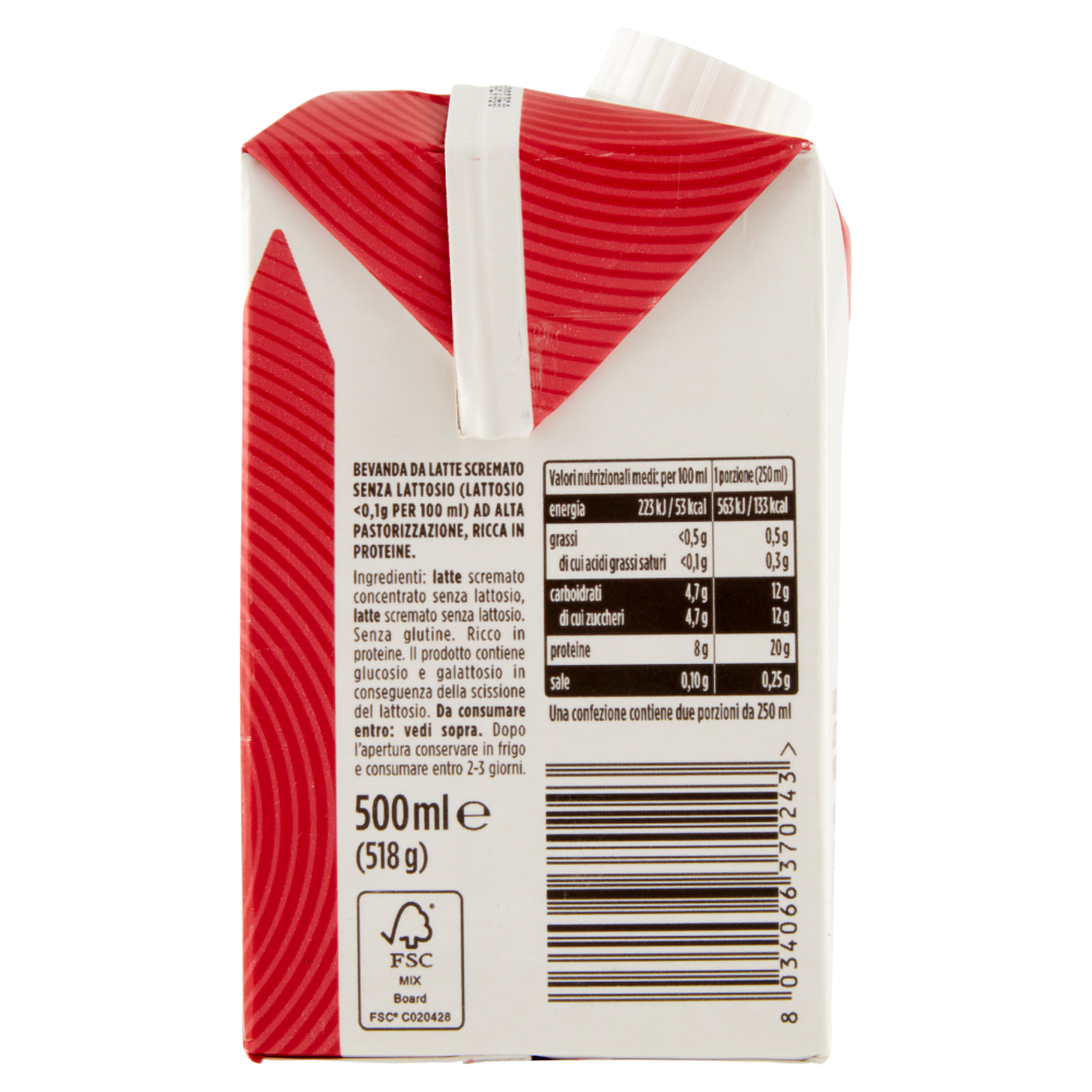 Milk Pro High Protein 40g da 100% Latte di Montagna 500 ml