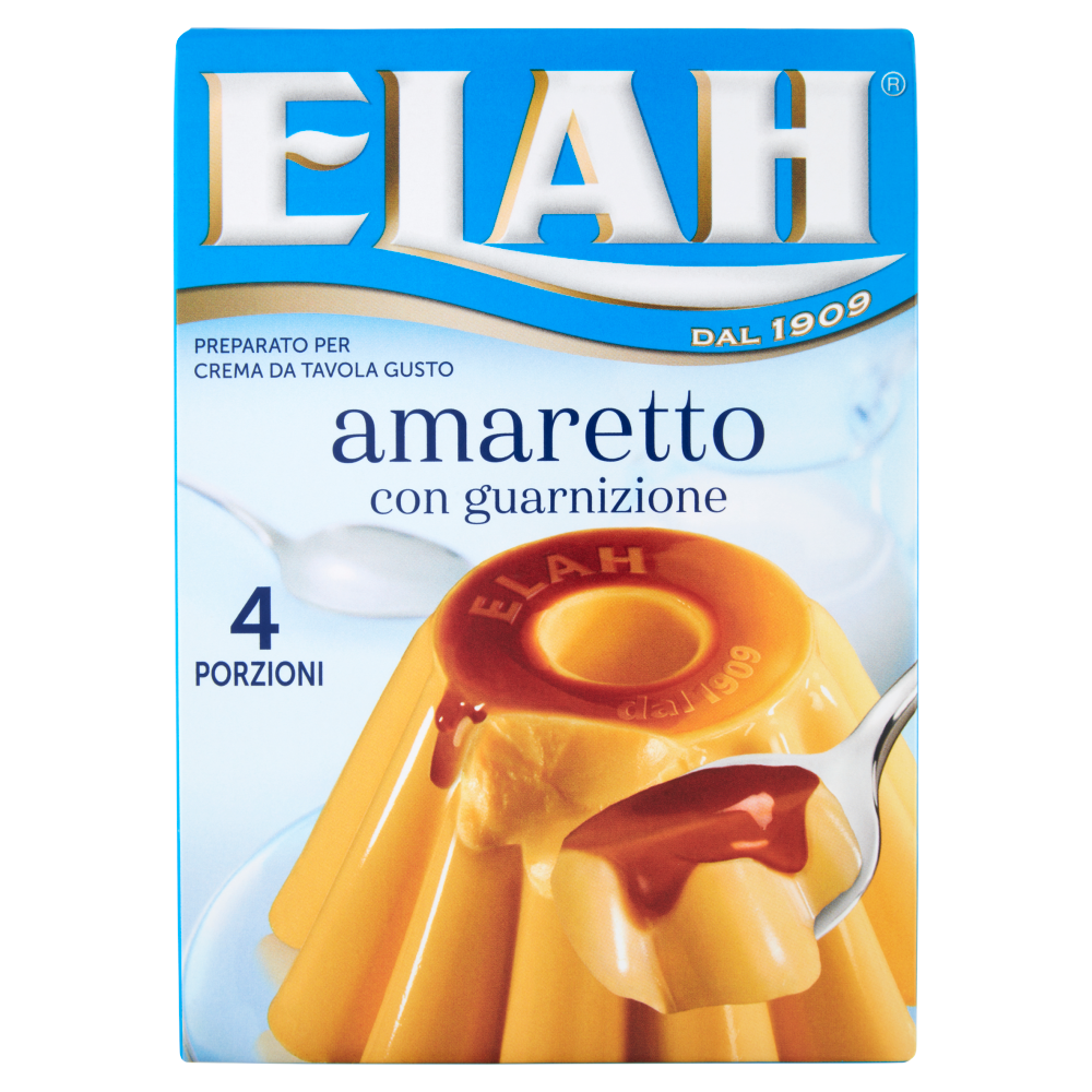 Elah Praparato per Crema da Tavola Gusto amaretto con guarnizione 95 g