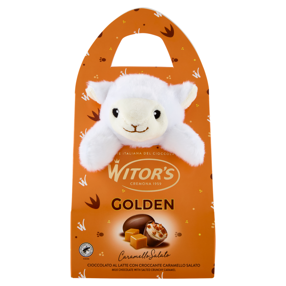 Witor's Golden Caramello Salato Cioccolato al Latte con Croccante Caramello Salato 120 g