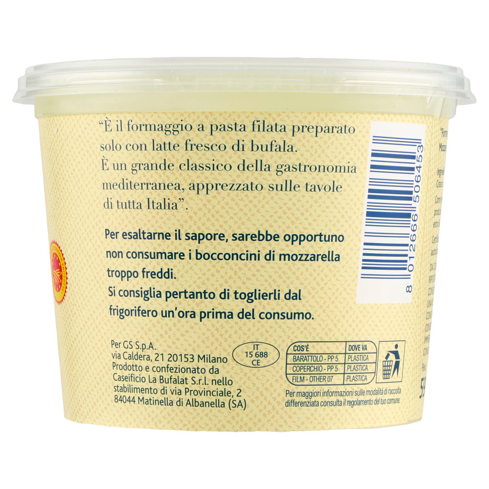 Terre d'Italia Mozzarella di bufala campana DOP Bocconcini 250 g