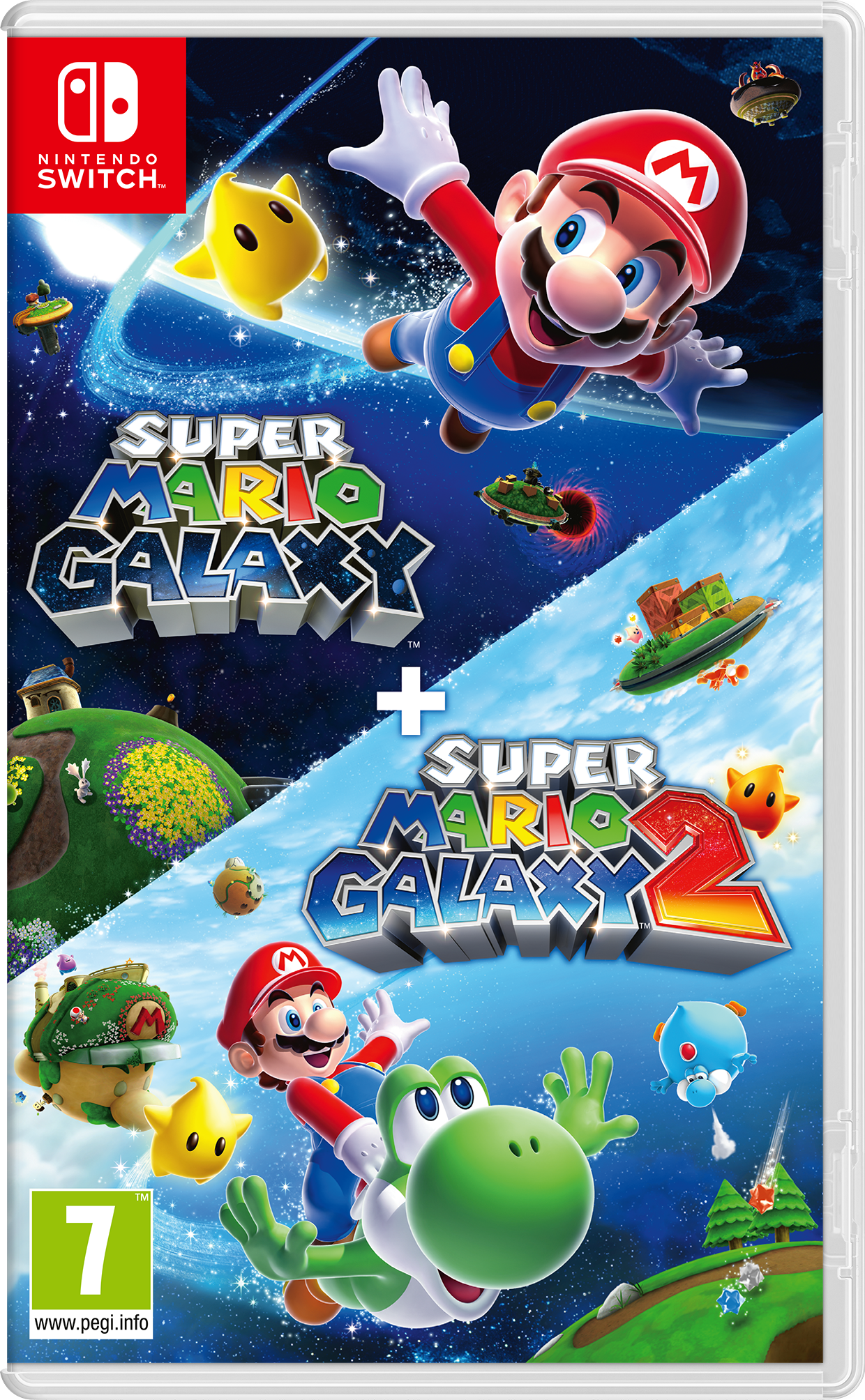 Nintendo Super Mario Galaxy + Super Mario Galaxy 2 Tedesca, DUT, Inglese, ESP, Francese, ITA, Giapponese, Coreano, Portoghese Nintendo Switch