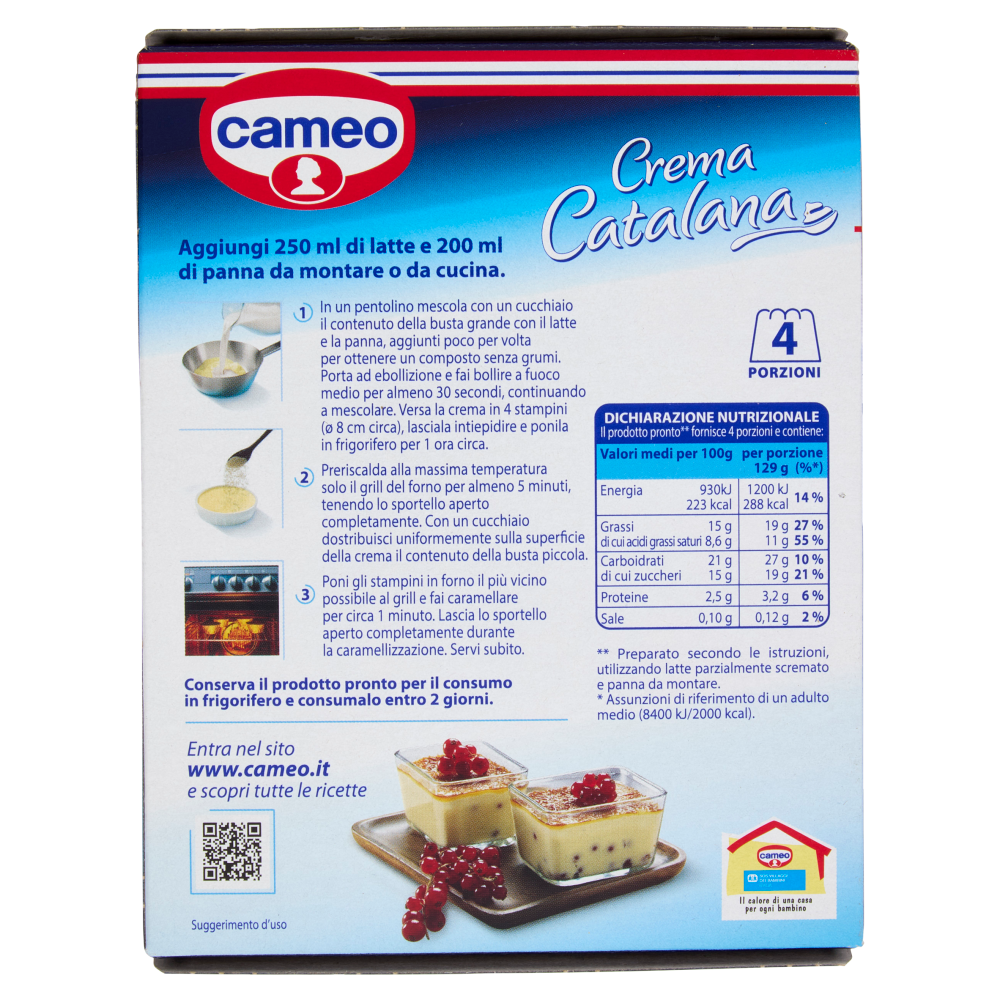 cameo Preparato per Crema Catalana 90 g
