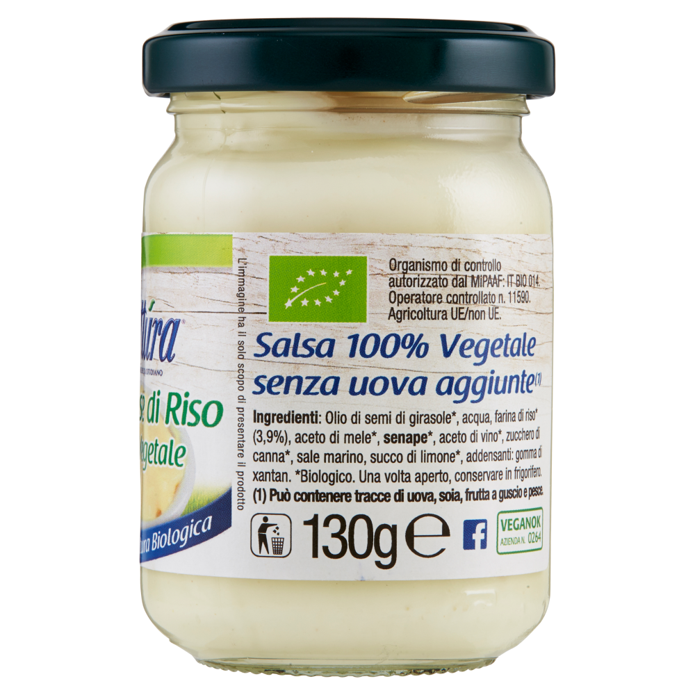 Náttúra Maionese di RIso 100% Vegetale 130 g