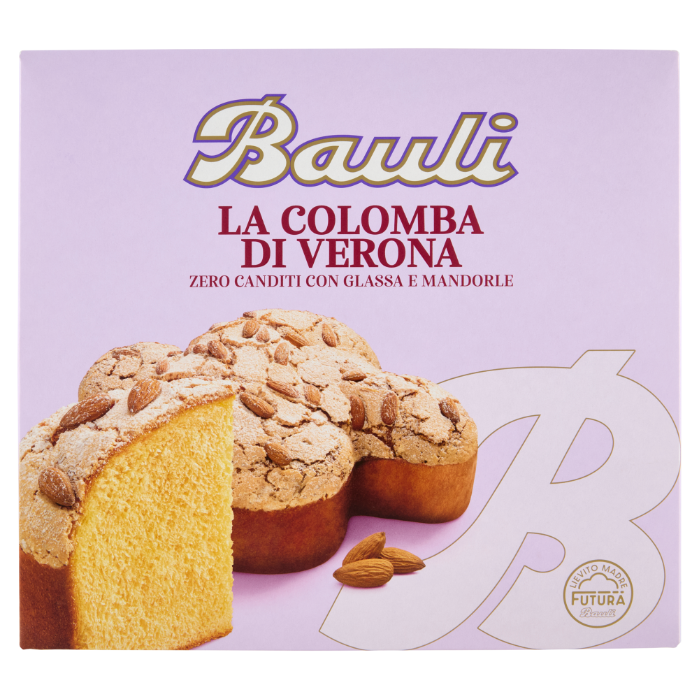 Bauli la Colomba di Verona Zero Canditi con Glassa e Mandorle 1 kg