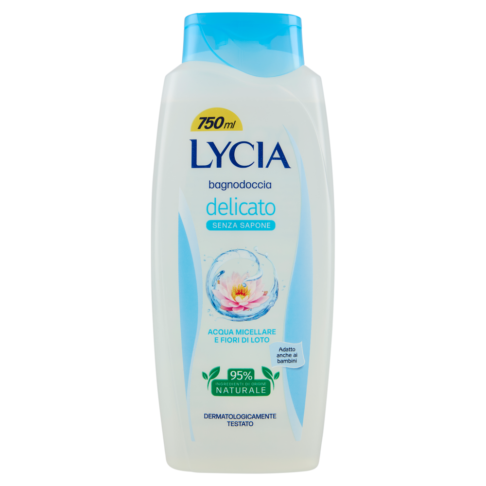 Lycia bagnodoccia delicato Senza Sapone Acqua Micellare e Fiori di Loto 750 ml