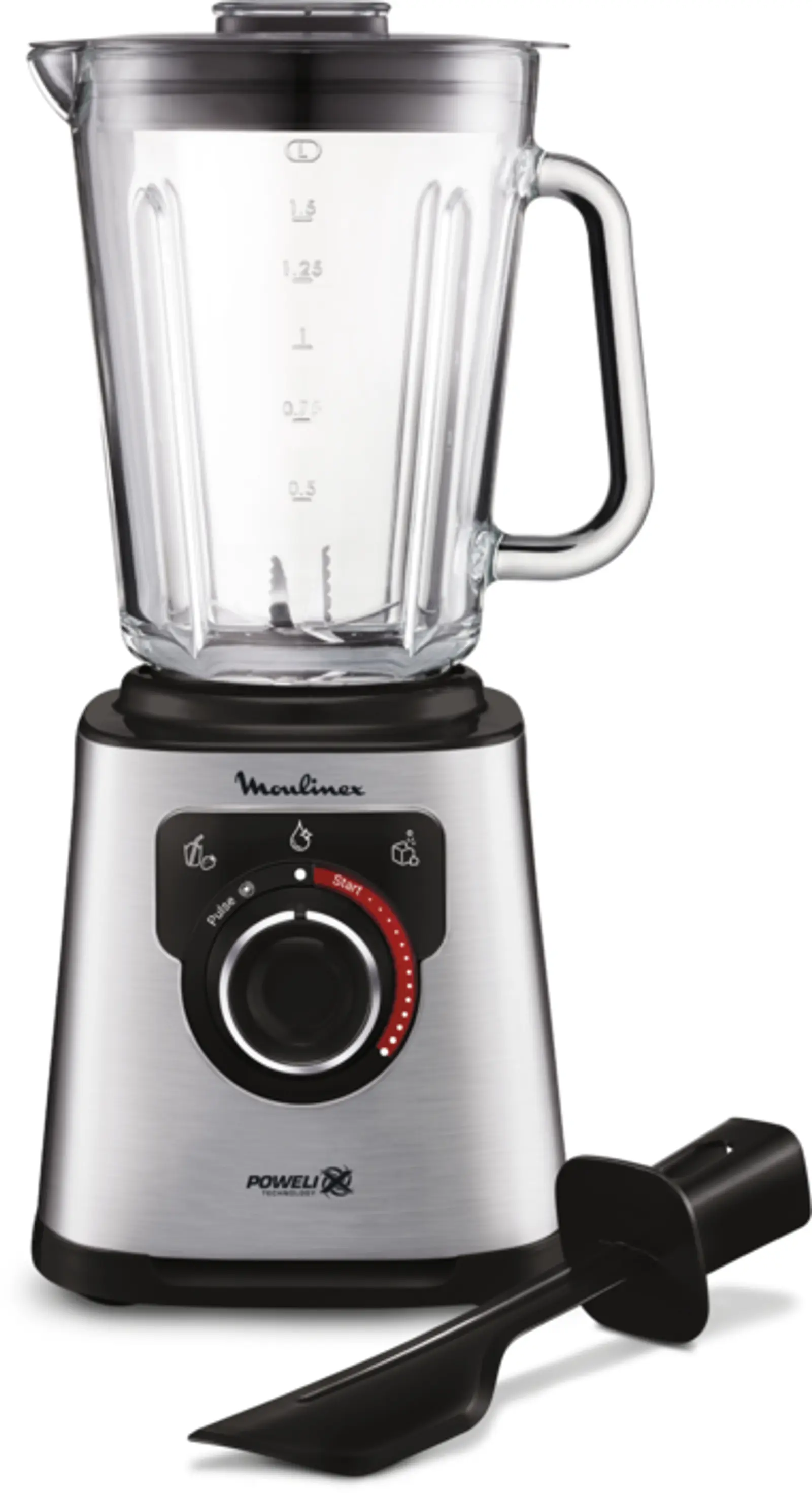 Moulinex LM871D Frullatore PerfectMix+ Silver con caraffa in vetro
