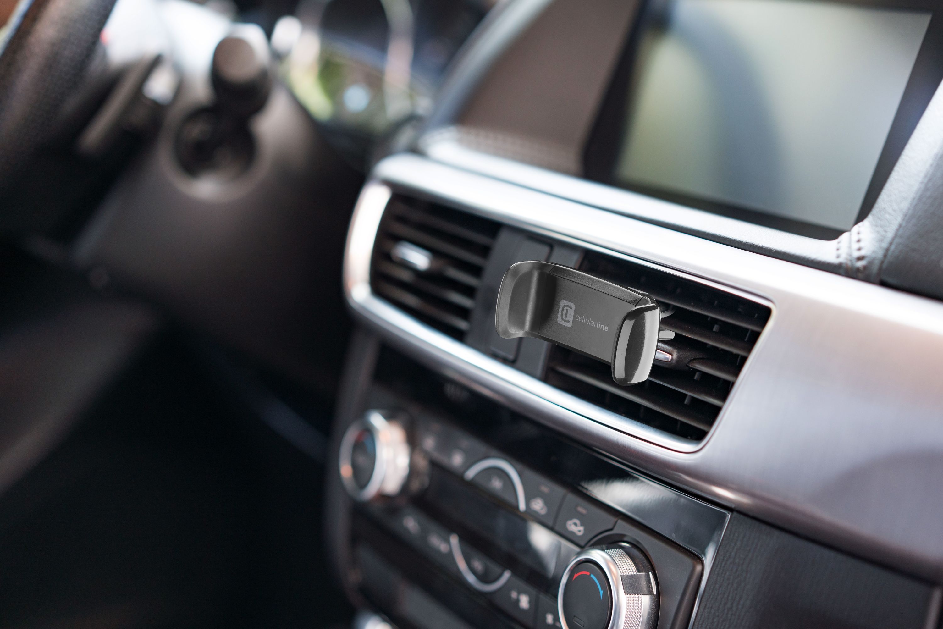 Cellularline Spin Air Supporto smartphone da auto compatibile con bocchette di aerazione standard