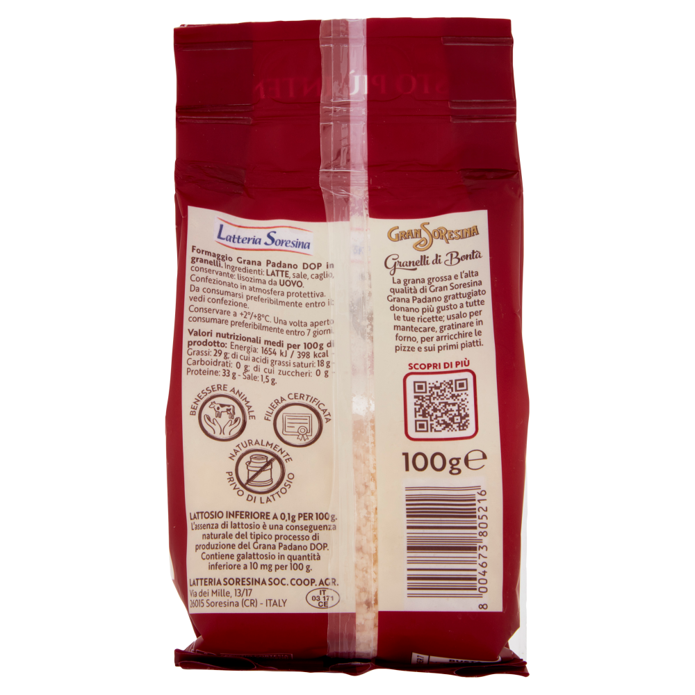 Gran Soresina Granelli di Bontà Grana Padano DOP 100 g