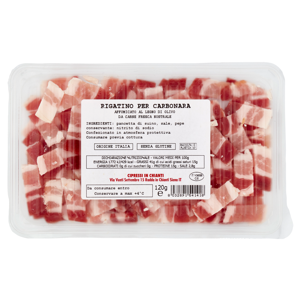 Cipressi in Chianti Rigatino affumicato 120 g