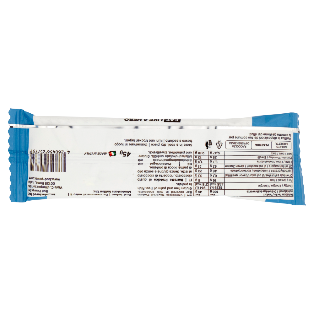 Bud Power Protein Bar Milk Chocolate 45 g