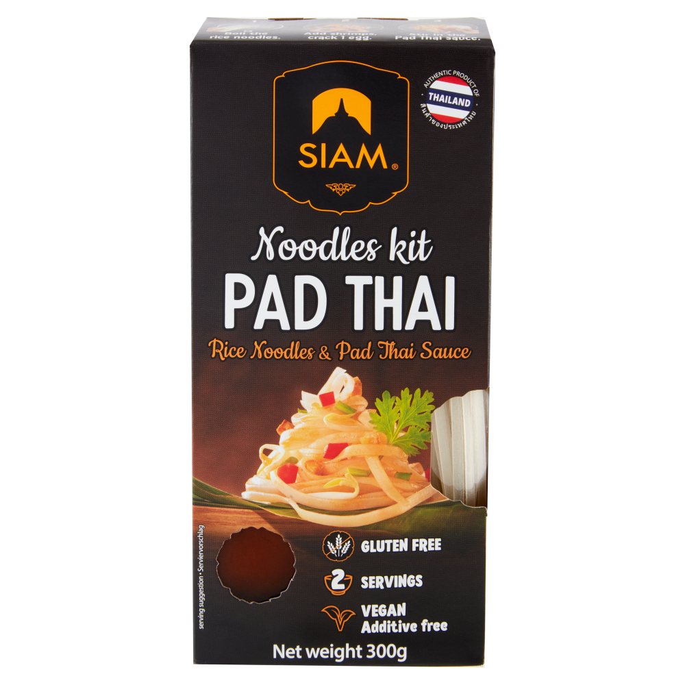 Siam Noodles Kit Pad Thai Rice Noodles & Pad Thai Sauce 300 g