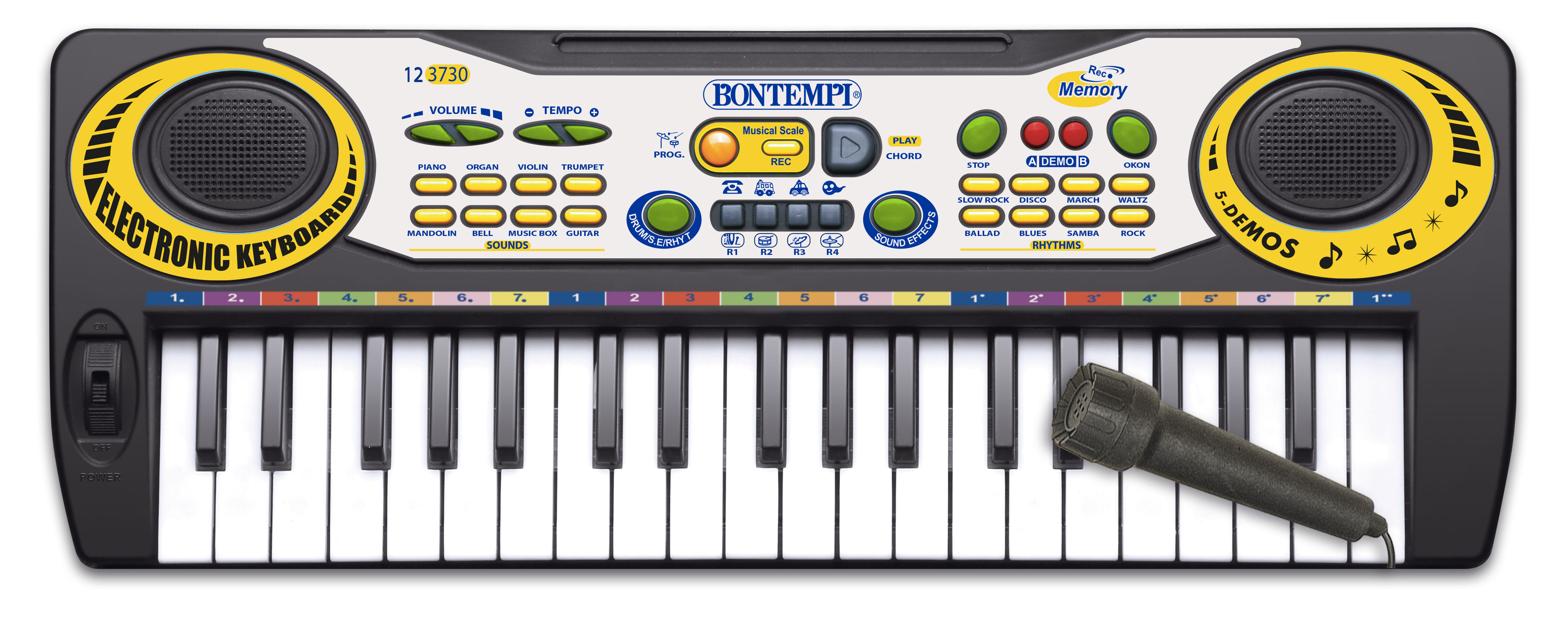 Bontempi Electronic Keyboard with microphone Carrefour