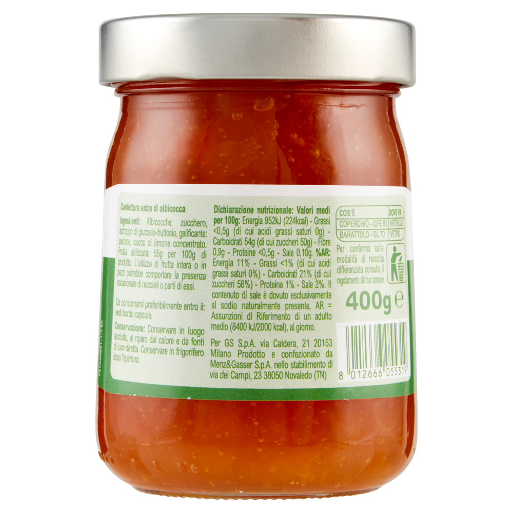 Carrefour Classic Confettura Extra di Albicocca 400 g